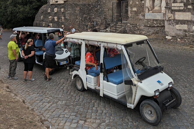 Rome: Appian Way Golf Cart Charter with Driver - Private - Key Points