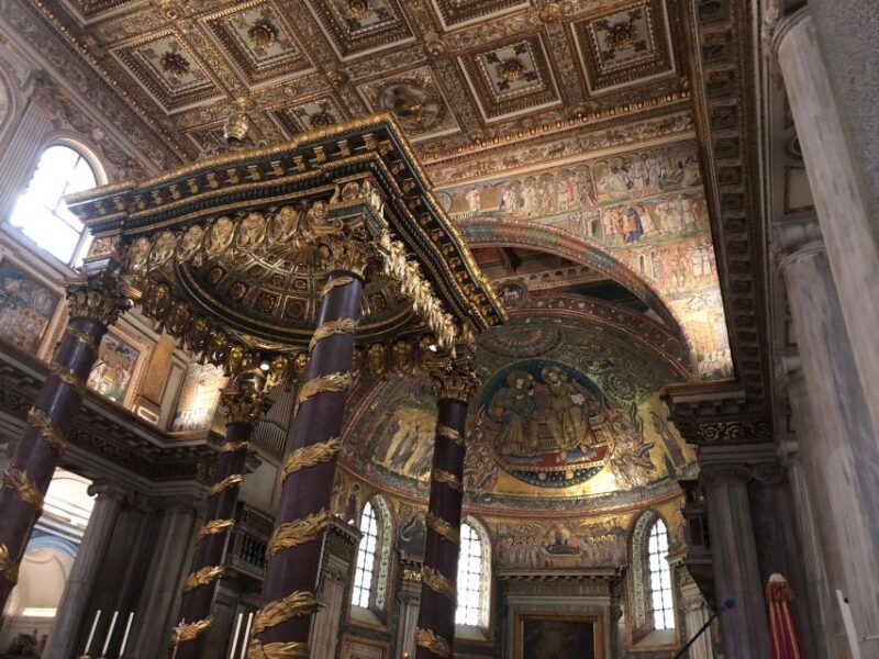 Rome: Basilica of St Mary Major Catholic Pilgrim Tour - Artistic Details: The Mosaics and Their Messages