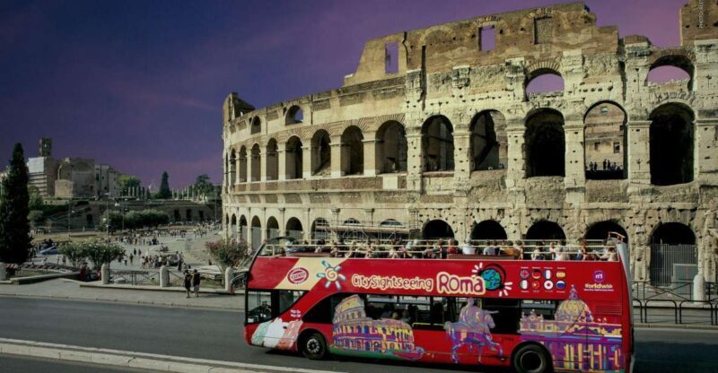 Rome: City Highlights Open-Top Bus Night Tour - Key Points
