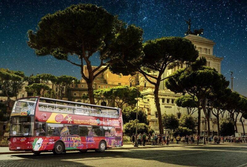 Rome: City Highlights Open-Top Bus Night Tour - The Experience in Detail
