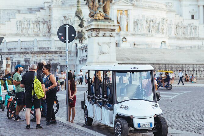 Rome: Evening Golf Cart Semi or Private Tour with Aperitivo - The Sum Up