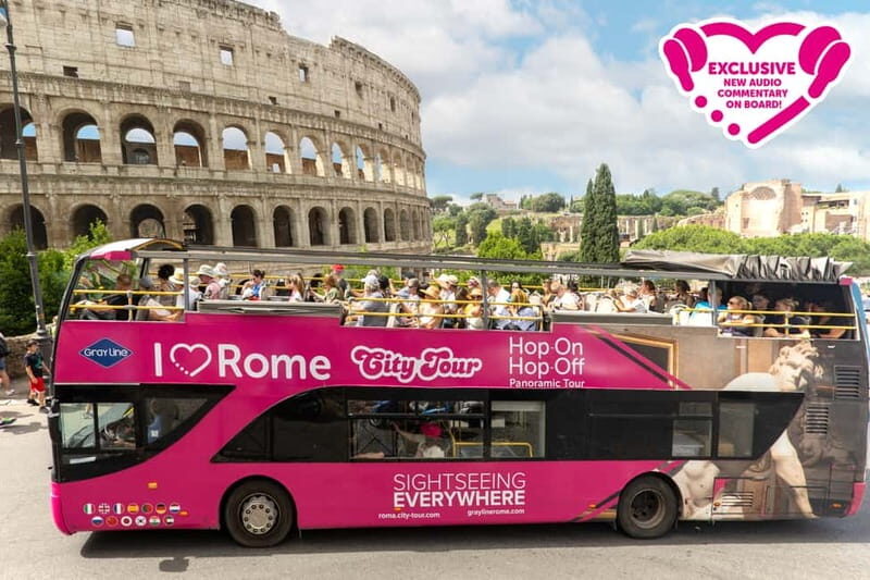 Rome: Hop-on Hop-off Sightseeing Bus Tour with Audioguide - The Itinerary in Detail