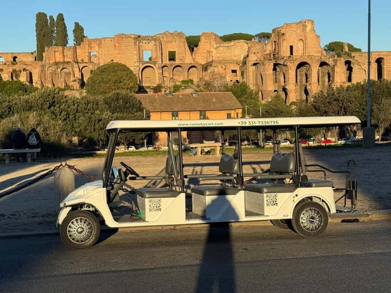Rome in 3hours with Private Golf Cart tour and food tasting - Key Points