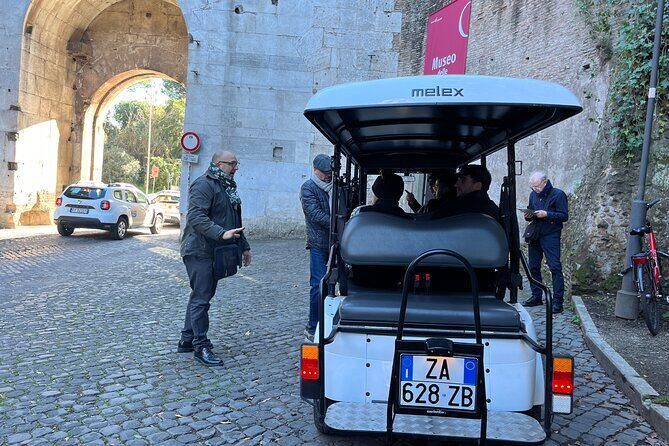 Rome in a Golf Cart Shared tour of Catacomb Ancient Appian - Key Points