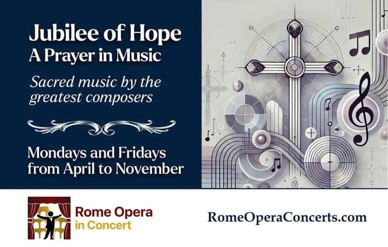 Rome - JUBILEE 2025: A PRAYER IN MUSIC - Concert + Aperitif - Key Points