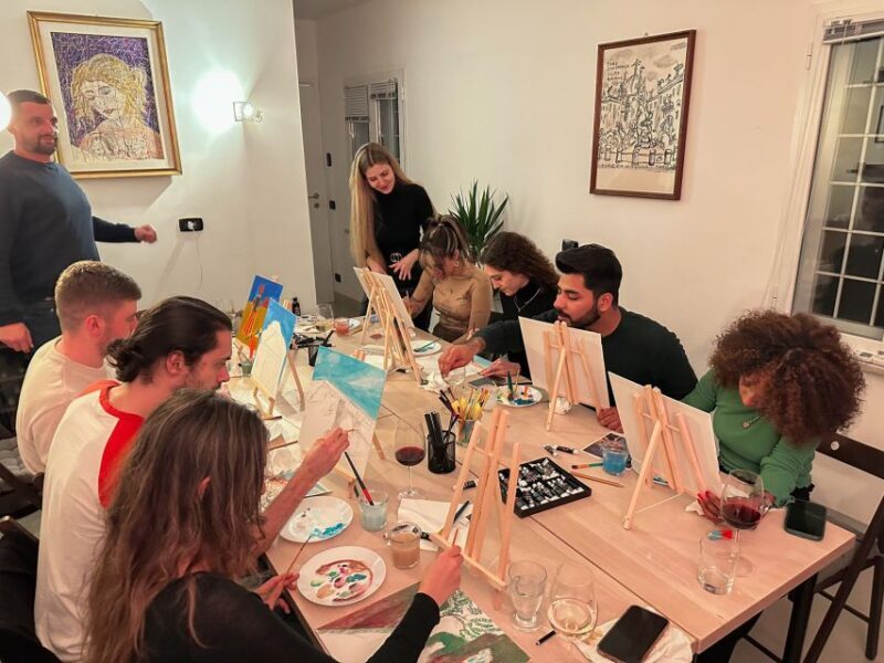 Rome: Painting Class with Unlimited Wine - Painting and Pours in Rome: A Creative Night with Unlimited Wine