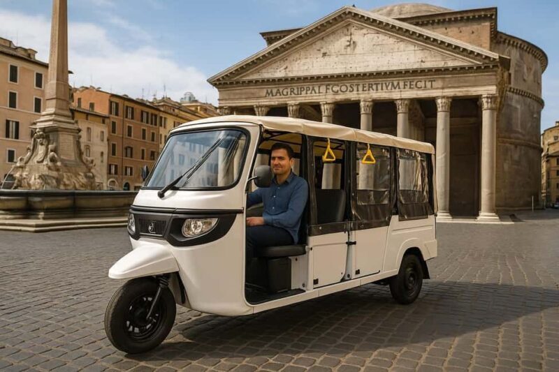Rome: Photography service with Electric tuk tuk - Key Points
