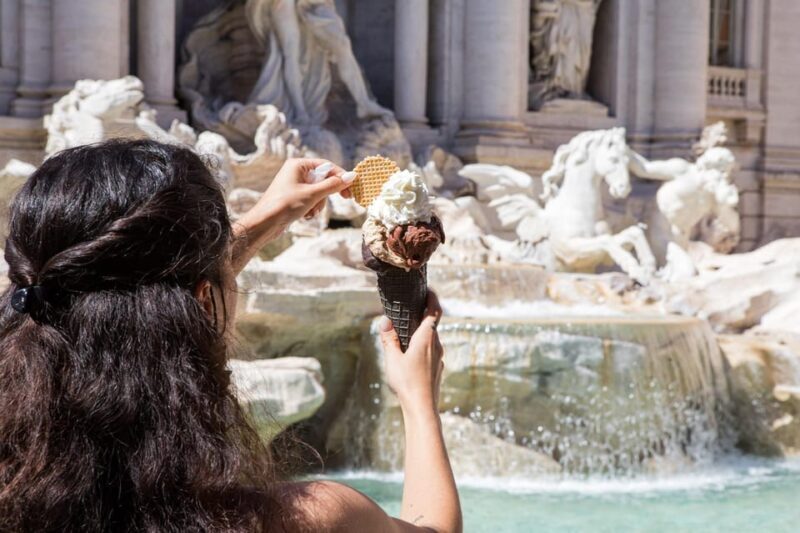 Rome: Trevi Fountain District Underground Tour and Ice Cream - Key Points