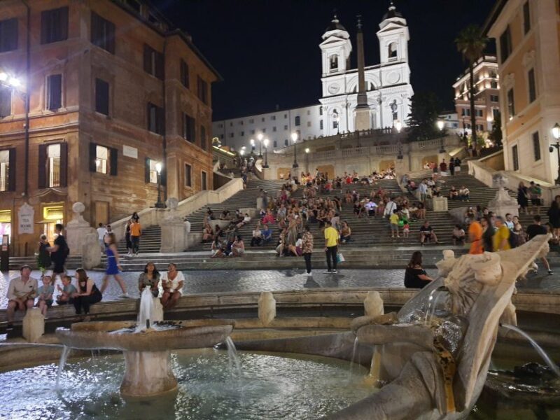Rome: Trevi Fountain & Other Highlights Guided Tour at Night - Key Points