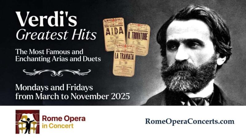 Rome: Verdi's Greatest Hits Concert with Aperitif - Key Points