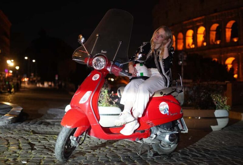 Rome: Vespa Scooter Night Tour with Pro Photographer service - Value for Money