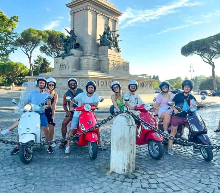 Rome: Vespa tour When in Rome with Dessert and Photography - Included and Optional Extras