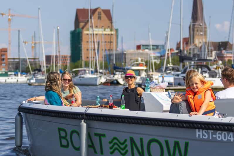 Rostock: Electric Boat Rental on the Warnow River - Who Will Love This?