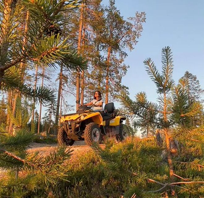 Rovaniemi: Midnight Sun, ATV Ride During The Golden Hour - A Refreshing Break with Views and Local Flavors