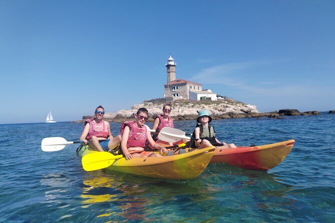 Rovinj Golden Cape Desert Islands Kayak & Snorkeling Tour - Key Points