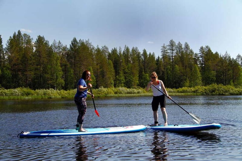 Ruka: Sup-boarding on lake Rukajärvi - A Detailed Look at the SUP Tour Experience