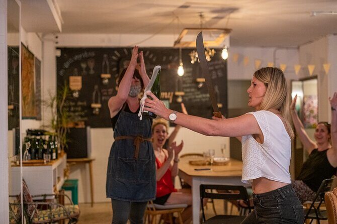 Sabre the Moment: Cava Sabrage Class in Barcelona - What is the Sabre the Moment Cava Sabrage Class?