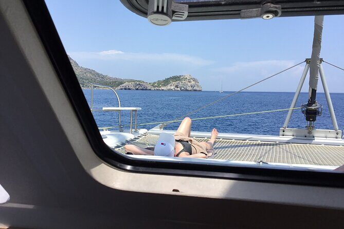 Sailing Catamaran day cruise - Rhodes with lunch & drinks - Key Points
