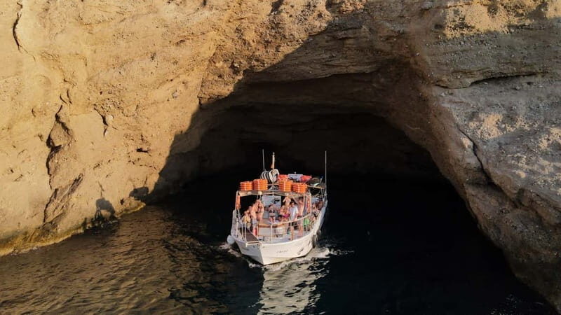 San Antonio: Cala Bassa, Cala Conta and Cave Boat Trip - Key Points