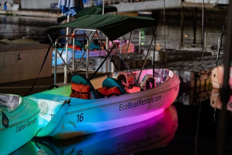 San Diego: Night Date Glow Pedal Boat with Downtown Views - How the Tour Unfolds