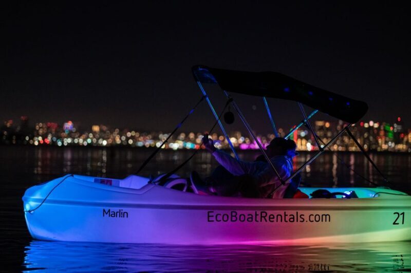 San Diego: Night Date Glow Pedal Boat with Downtown Views - The Value for Your Dollar