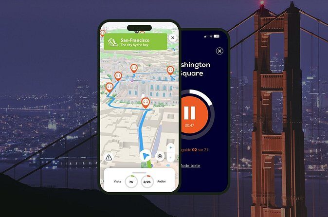 San Francisco Audio Guided Walking Tour 3h15 and 22 reviews - FAQ