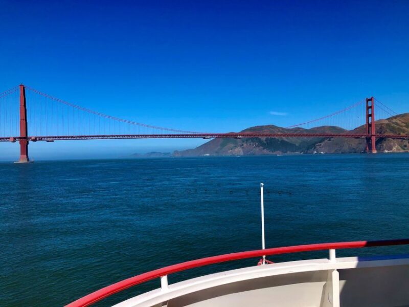 San Francisco: Bridge to Bridge Cruise (90-minutes) - In summary, if youre looking for a peaceful yet visually impressive way to glimpse San Franciscos most famous symbols, this cruise ticks all the boxes. It’s perfect for those eager to tick off the city’s landmarks from a unique water perspective and learn a few fun facts along the way. Highly recommended for a scenic, relaxing, and informative experience—especially at such a reasonable price.