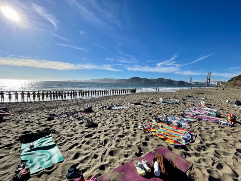 San Francisco: Silent Disco Yoga at Baker Beach - The Sum Up