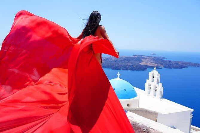 Santorini 2h Private Flying Dress Photoshoot with Transportation - Authentic Experiences and Tips from Reviewers