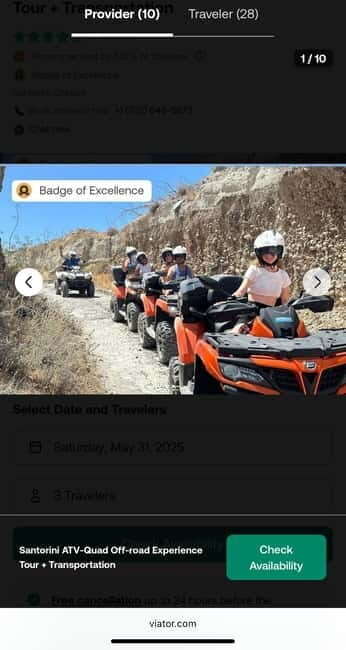 Santorini: ATV-Quad Off-Road, Hidden Trails 4x4 Experience - FAQ