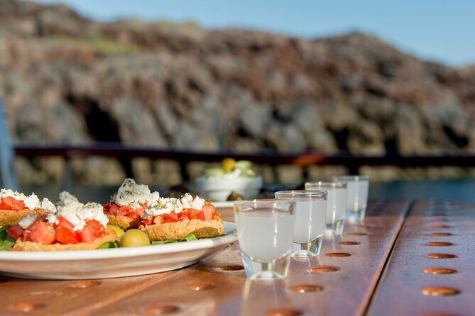 Santorini Caldera Sunset Traditional Cruise with Meal and Drinks - FAQs