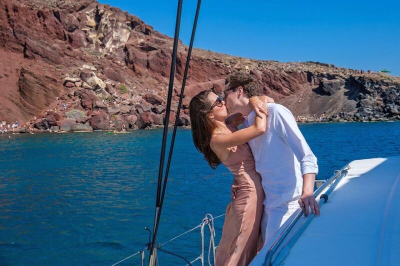 Santorini: Catamaran Cruise with BBQ and Drinks - The Food and Drinks