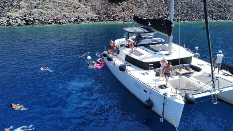 Santorini Catamaran Cruise with Swimming, Meal and Open Bar - A Detailed Look at the Santorini Catamaran Experience