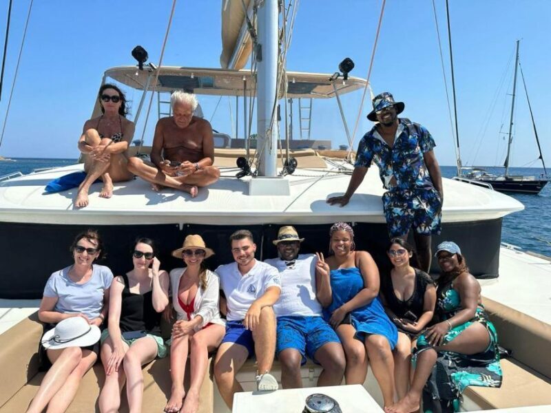 Santorini Catamaran Day Cruise: Lunch, Drinks and Transfers - FAQ