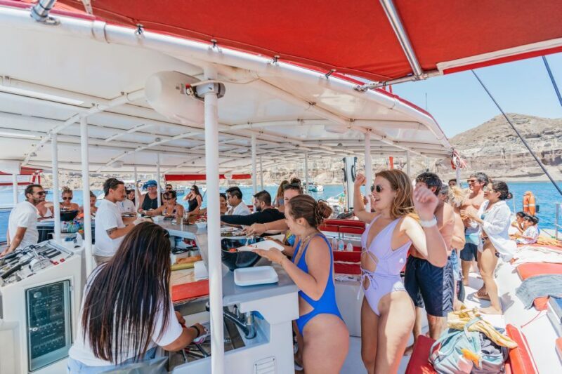 Santorini: Catamaran Tour with BBQ Dinner, Drinks, and Music - Who Is This Tour Best For?