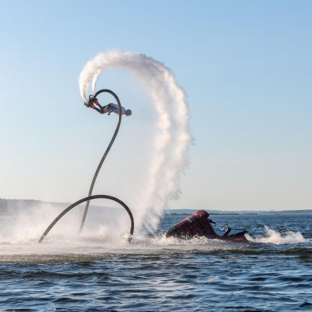 Santorini: Fly Board Pro Adventure in Perivolos Beach - An Up-Close Look at the Flyboard Experience in Santorini