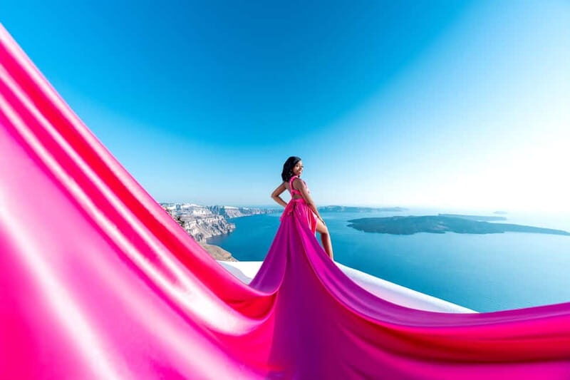 Santorini: Flying Dress Photo © Photoshoot "Express Package" - Practical Tips for Your Photoshoot