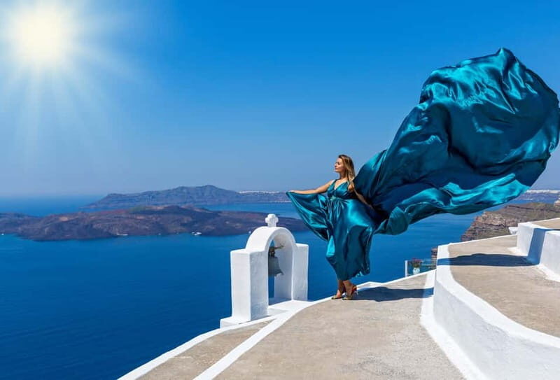 Santorini: Flying Dress Photoshoot - Key Points