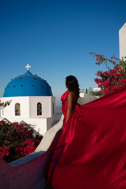 Santorini Flying Dress Photoshoot - The Value of the Package