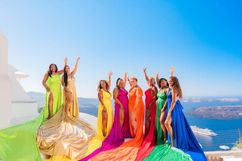 Santorini Flying Dress Photoshoot - The Experience in Detail