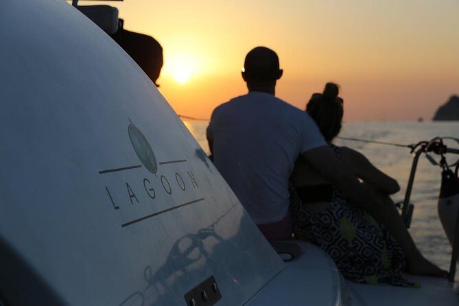 Santorini Full Day Catamaran Private Cruise incl. Meal, Drinks & Free Transport - Key Points