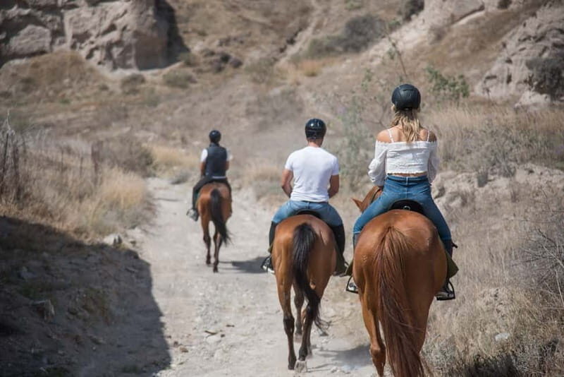 Santorini: Horse Riding Trip to Black Sandy Beach - Key Points