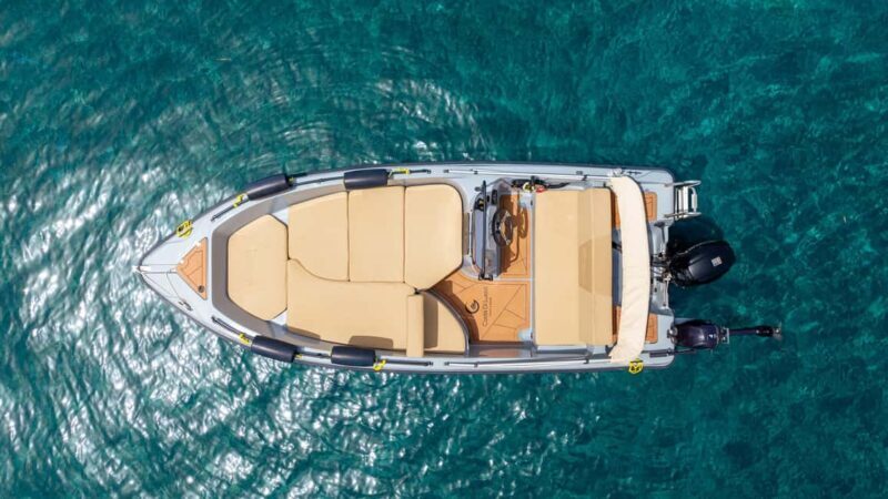 Santorini: License-Free Motor Boat Rental -Full or Half Day - Key Points