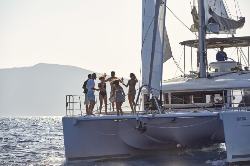 Santorini: Luxurious Catamaran Cruise with Meal & Open Bar - FAQ