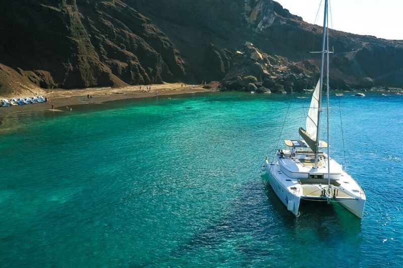 Santorini: Private Catamaran Tour with BBQ Meal and Drinks - FAQs