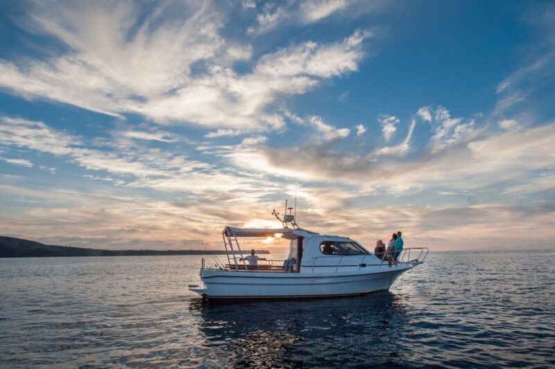 Santorini Private Cruise boat fishing tour - BBQ, Snorkeling - Key Points