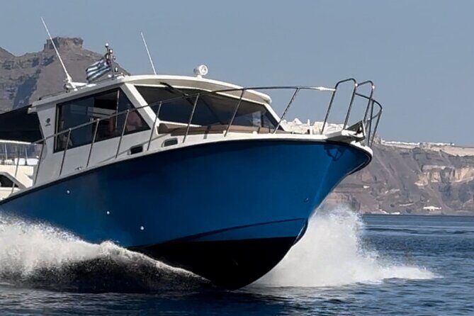 Santorini Private Cruise Sightseeing Tour with BBQ and Drinks - Key Points