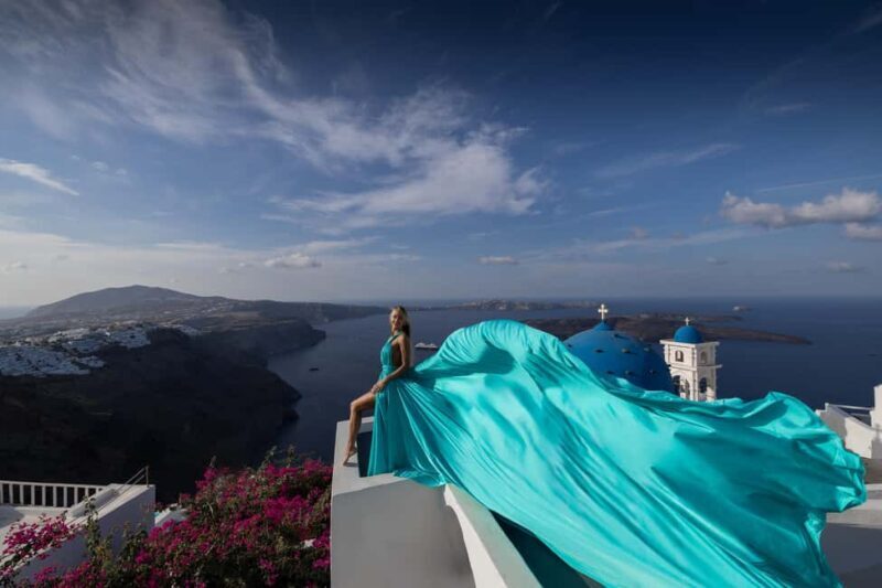 Santorini: Private Flying Dress Photoshoot at Blue Domes - Value & Cost Analysis