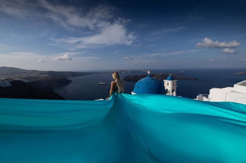 Santorini: Private Flying Dress Photoshoot at Blue Domes - Who Should Consider This?