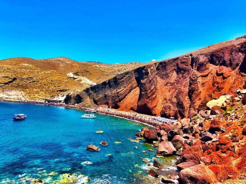 Santorini: Red Beach, Black Sand Beach w/ Lunch and Sunbeds - Exploring Santorini’s Coastal Gems